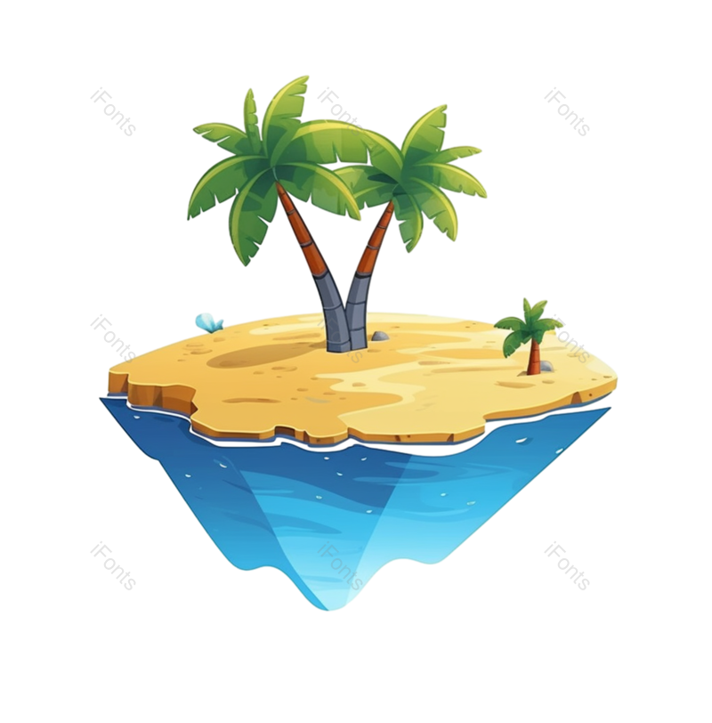 卡通图片,户外元素,夏天PNG,蓝色免抠素材